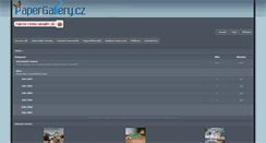 Desktop Screenshot of papergallery.cz