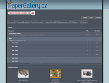 Tablet Screenshot of papergallery.cz